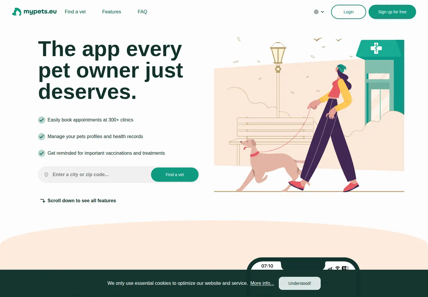 Screenshot of mijndieren.eu