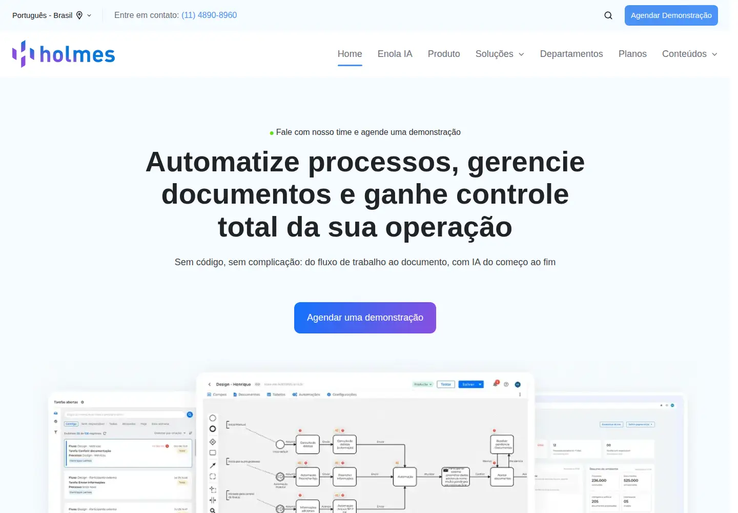 Screenshot of holmes.app