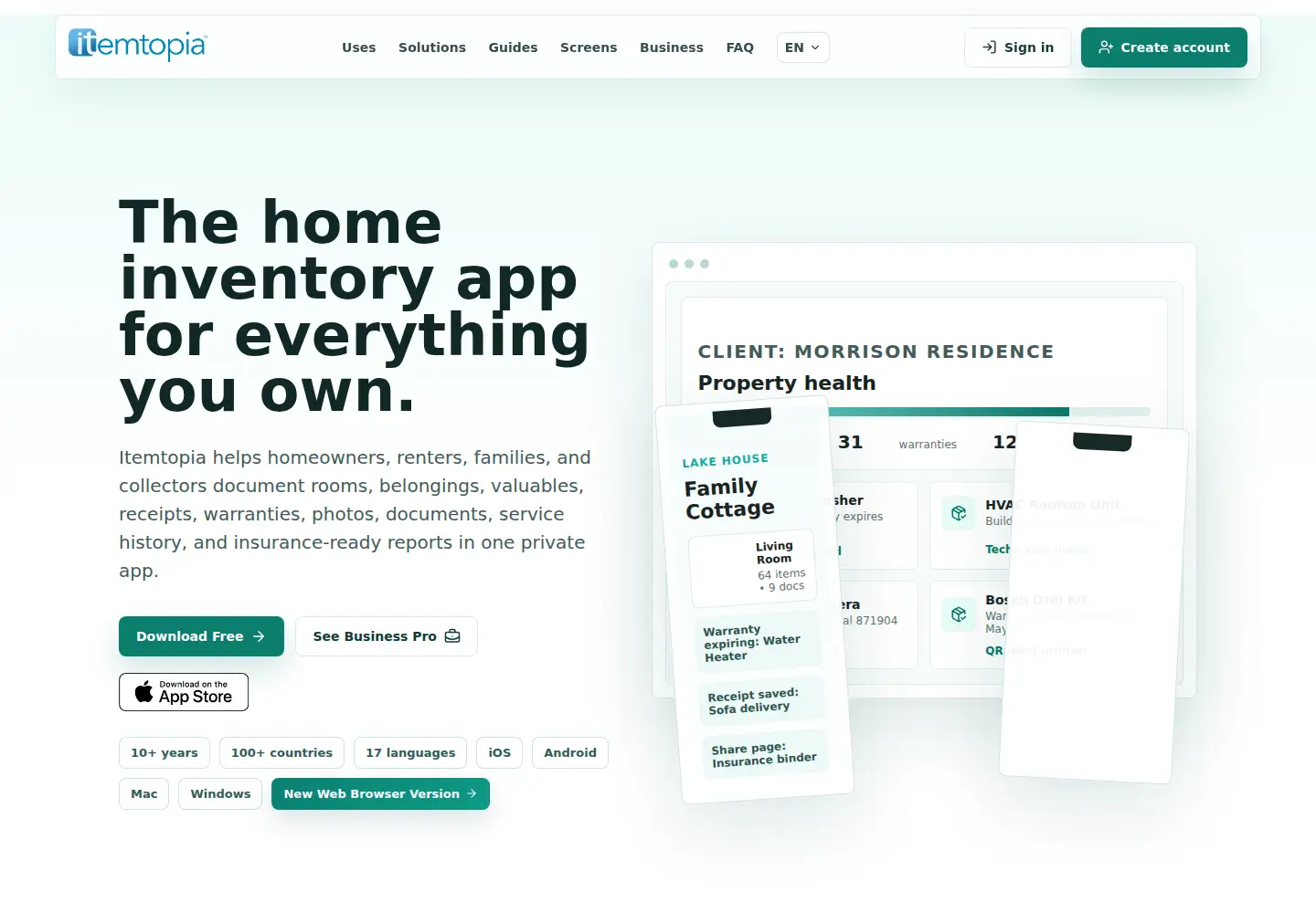 Screenshot of itemtopia.com
