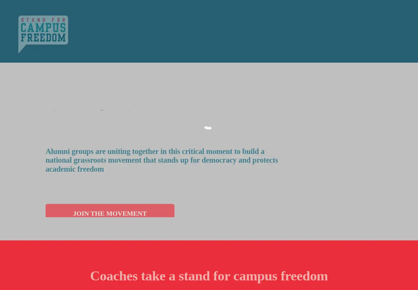 Screenshot of standforcampusfreedom.org