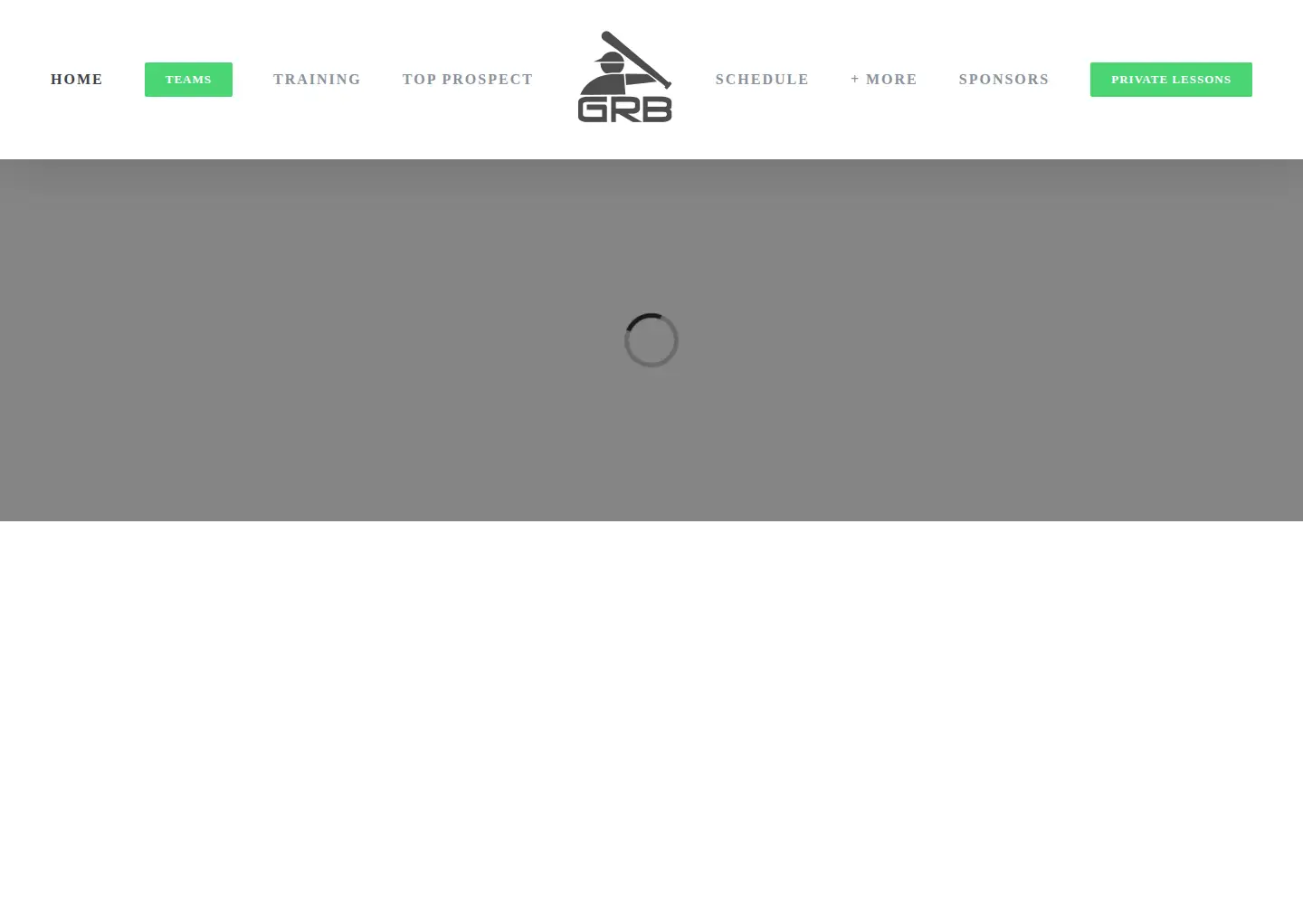 Captured homepage of grbacademy.com in the current scan