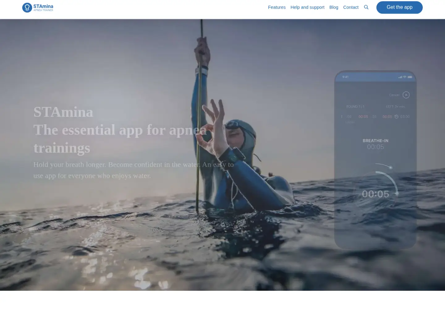 Screenshot of getstamina.app
