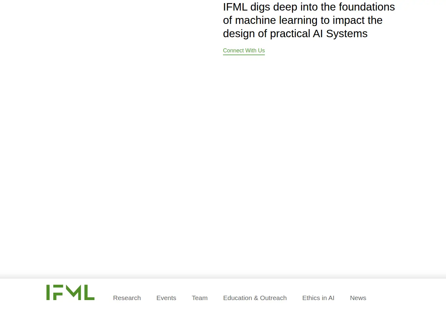 Screenshot of ifml.institute