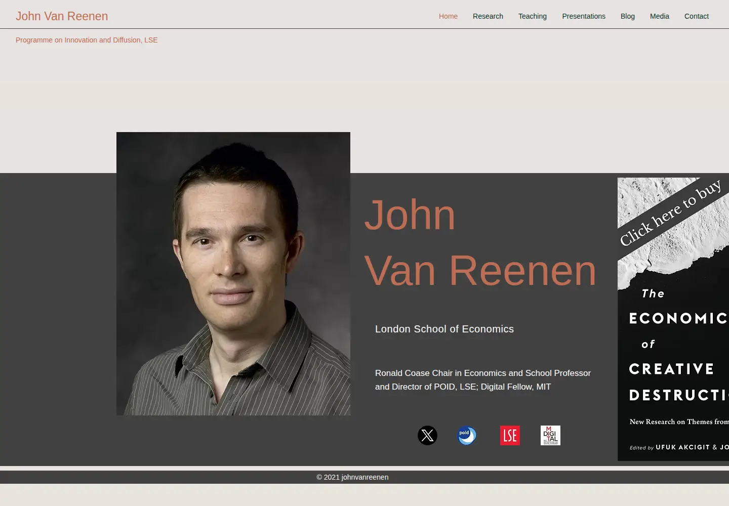 Screenshot of johnvanreenen.com