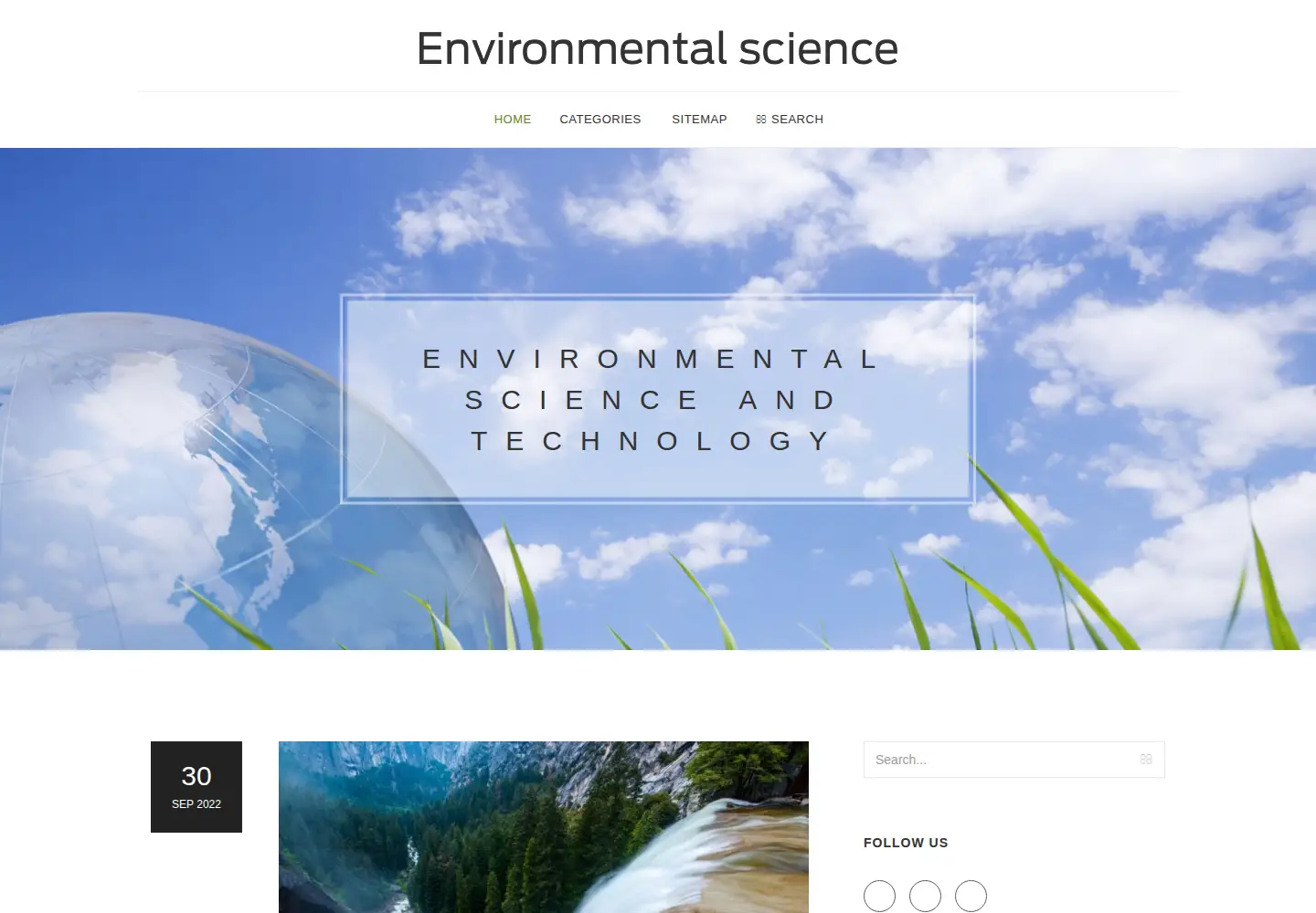 Screenshot of congresocienciasambientales.org