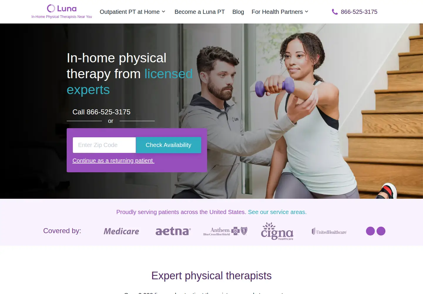 Screenshot of getluna.com