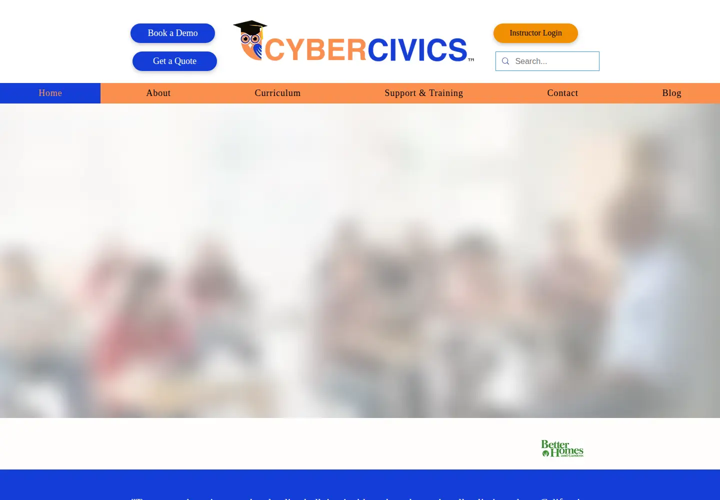 Screenshot of cybercivics.com