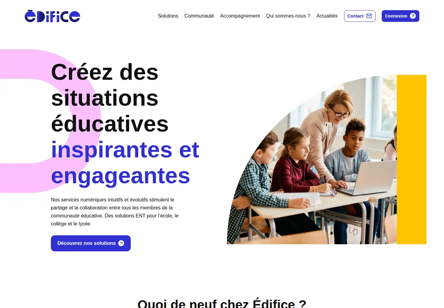 Screenshot of edifice.io