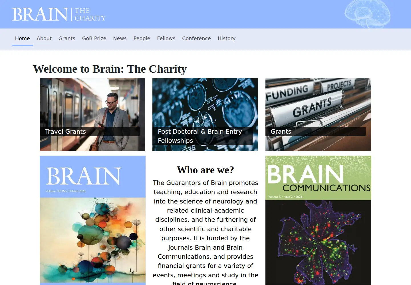 Screenshot of guarantorsofbrain.org