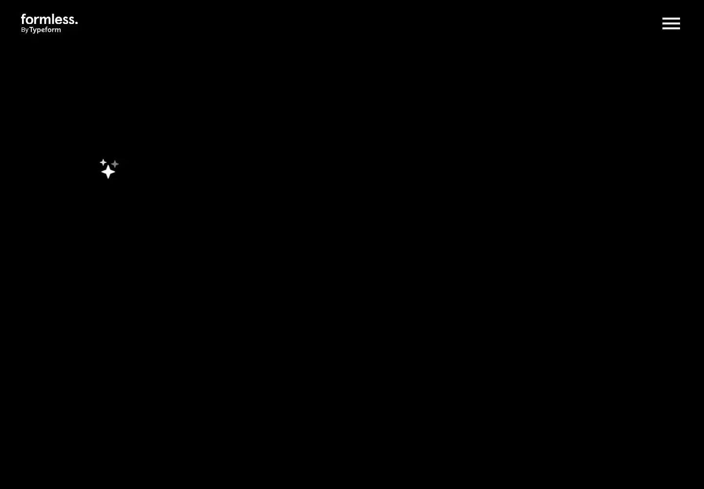 Captured homepage of formless.ai in the current scan
