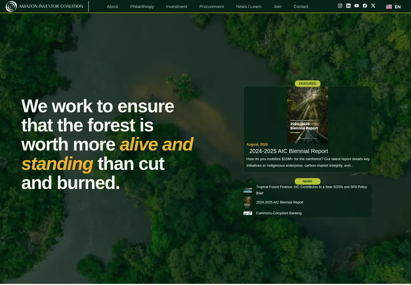 Screenshot of amazoninvestor.org