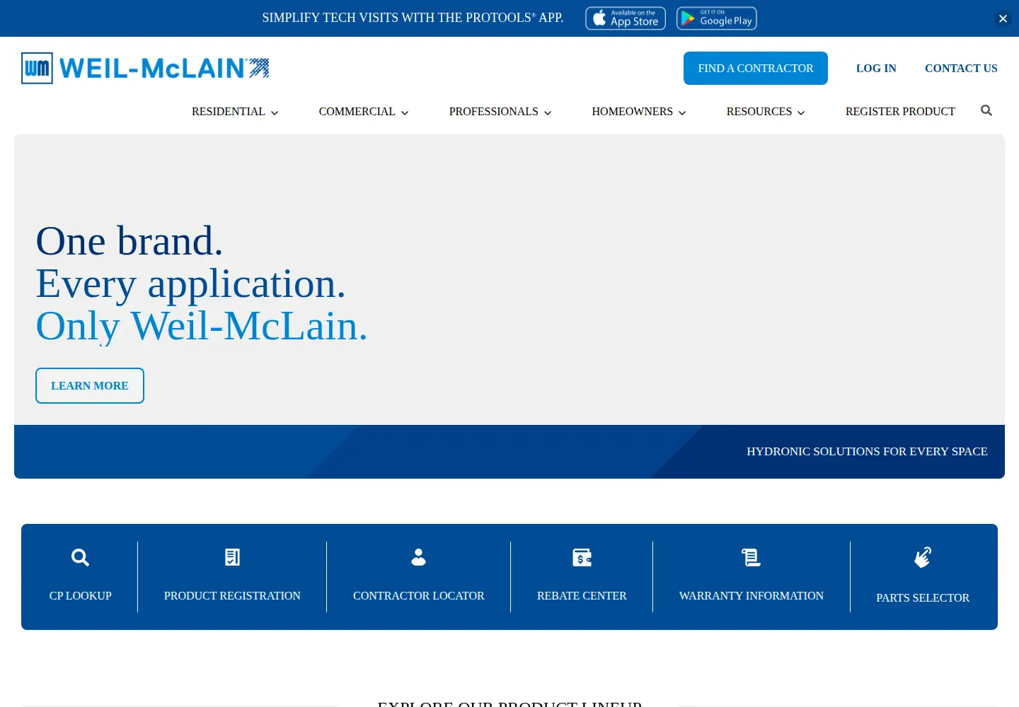 Screenshot of weil-mclain.com