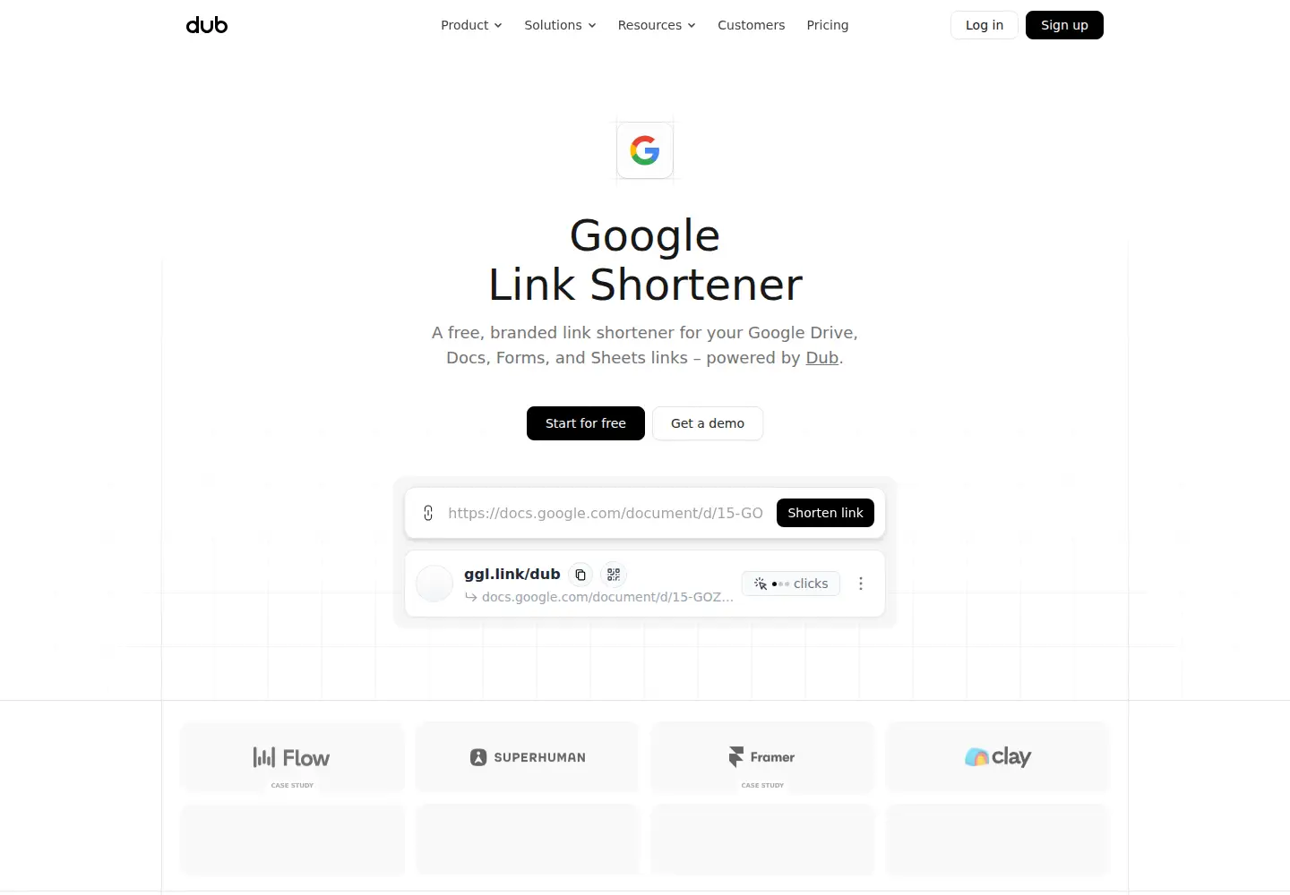 Screenshot of ggl.link