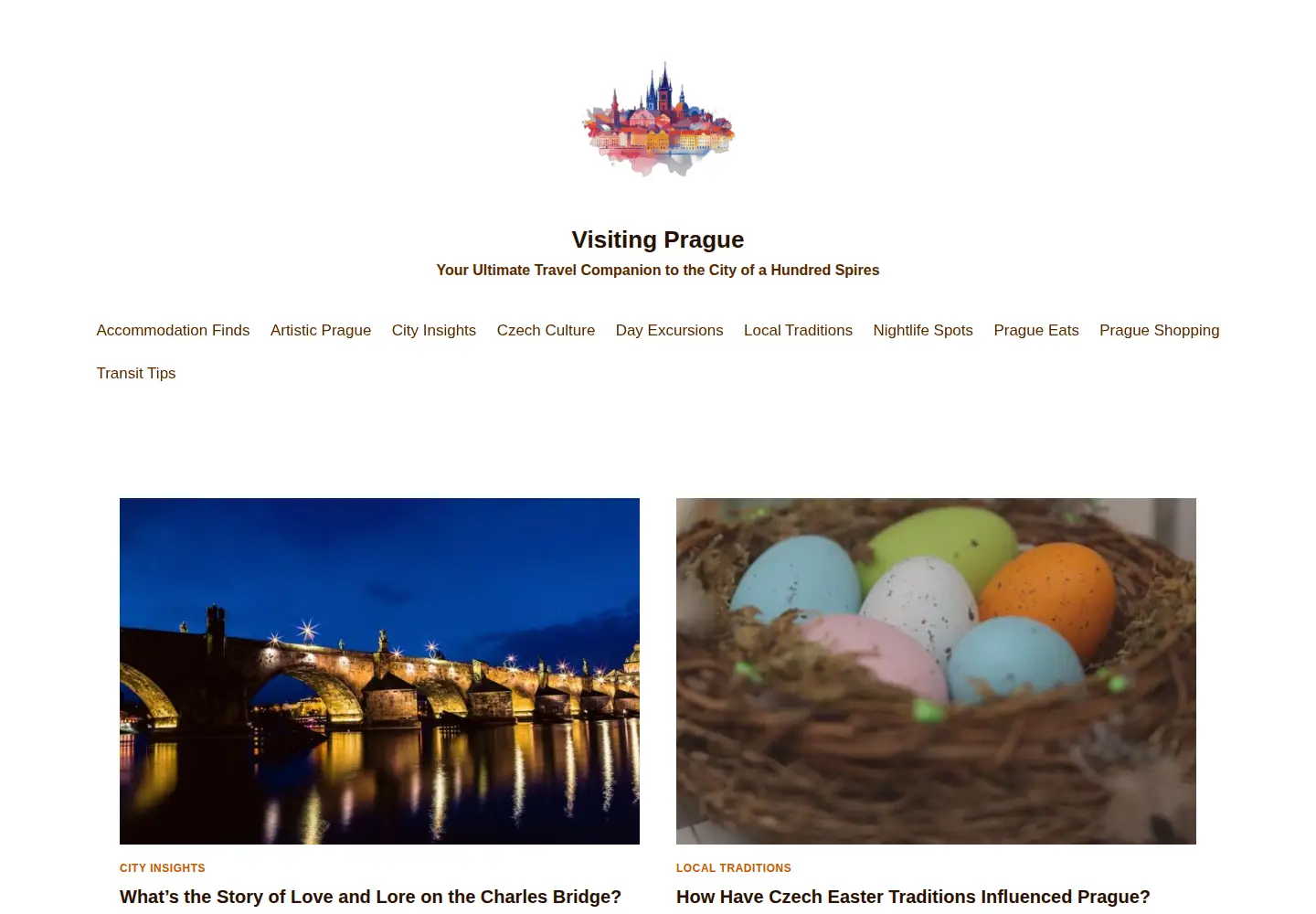Screenshot of visitinprague.net