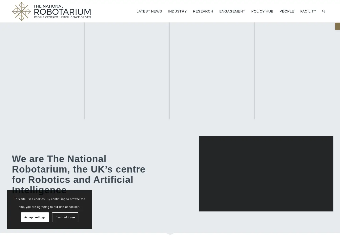 Screenshot of thenationalrobotarium.com
