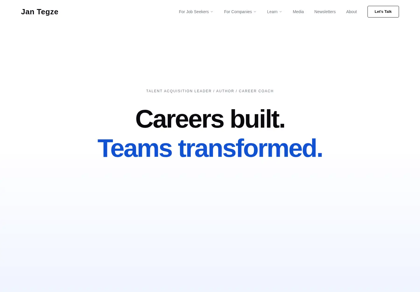 Screenshot of jantegze.com