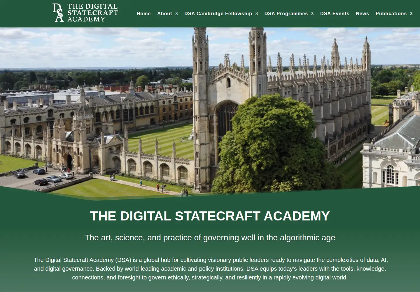 Screenshot of digitalstatecraft.academy