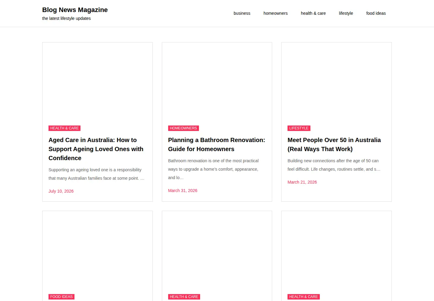 Screenshot of blognews.com.au