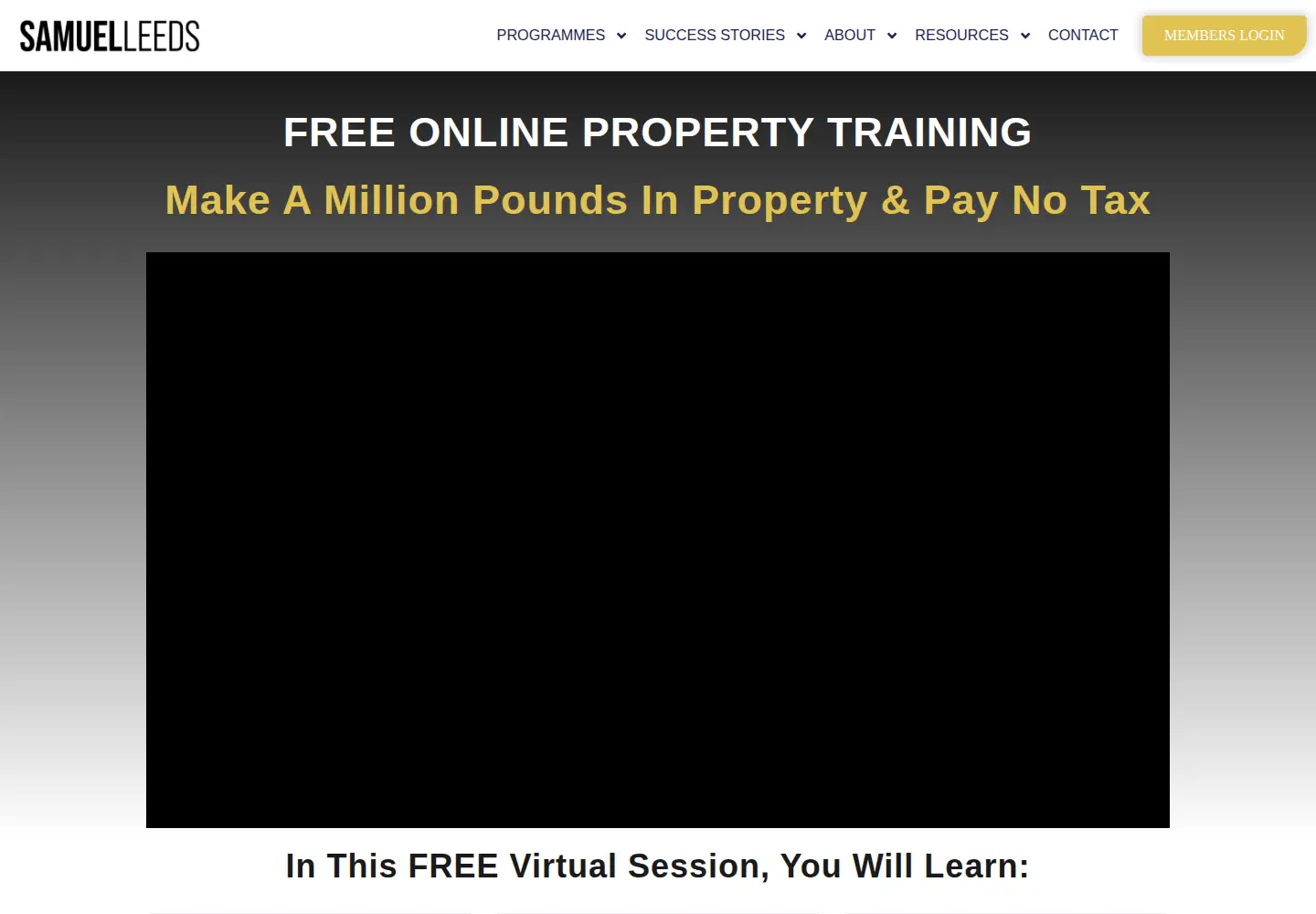 Screenshot of samuelleeds.com