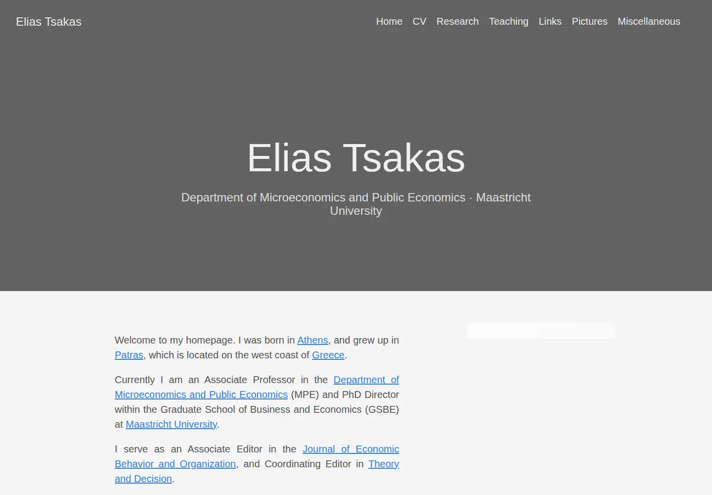 Screenshot of elias-tsakas.com