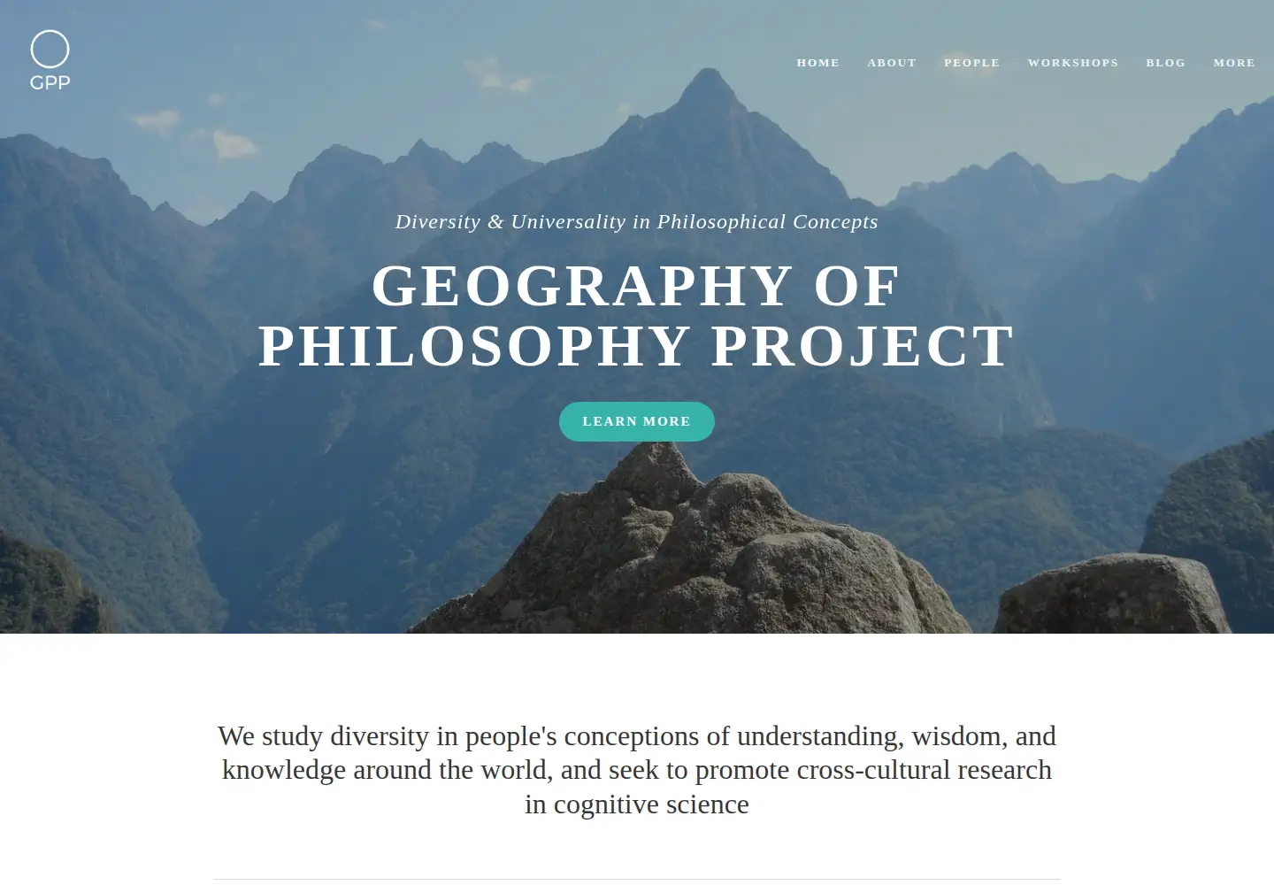Screenshot of geographyofphilosophy.com
