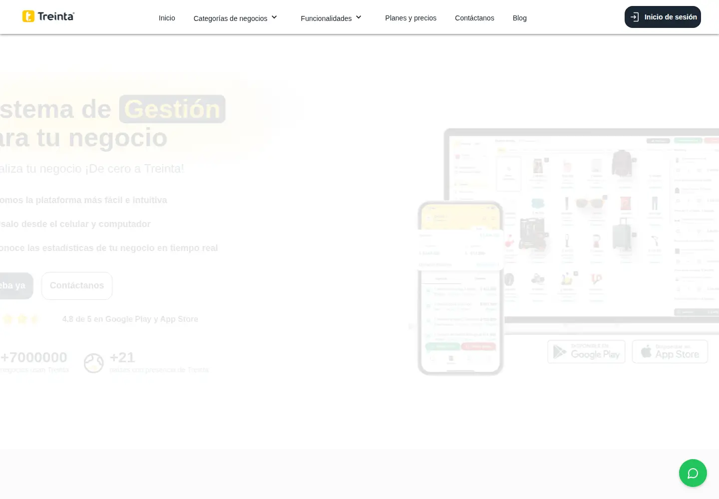 Screenshot of treinta.co