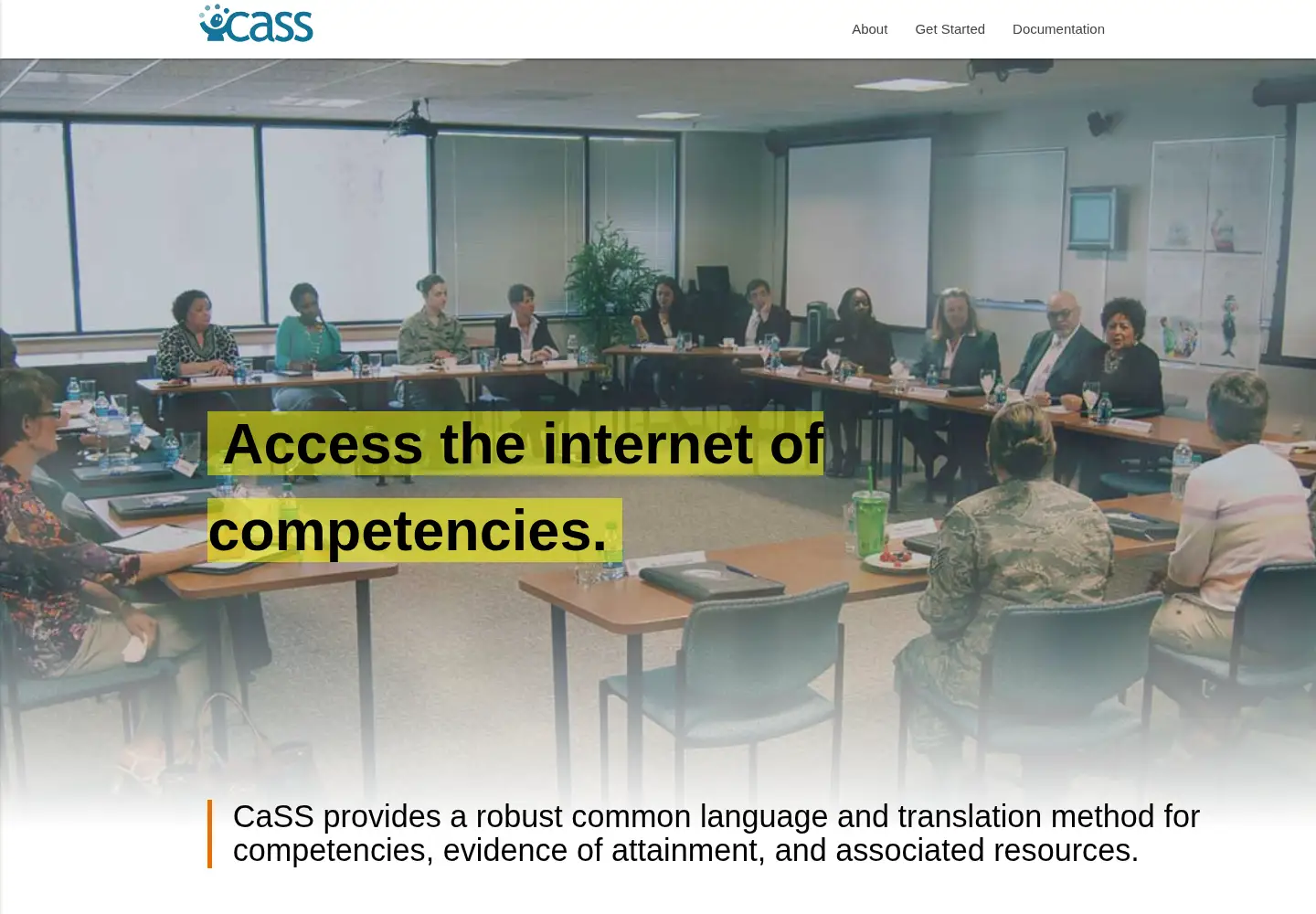 Screenshot of cassproject.org