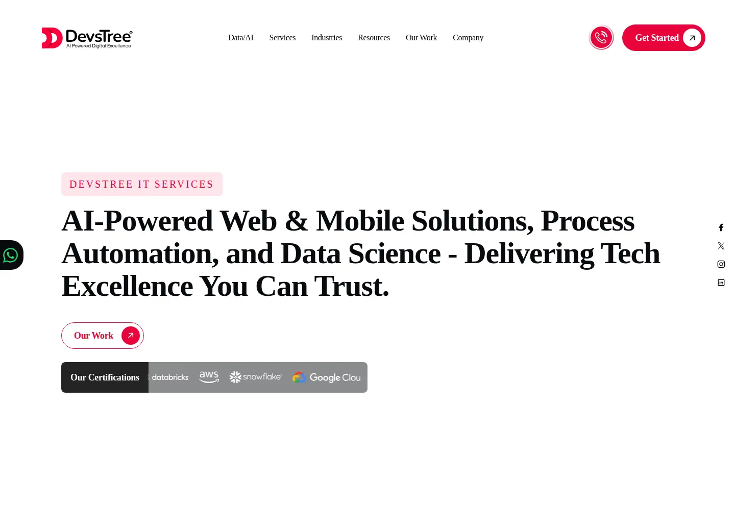 Screenshot of devstree.com