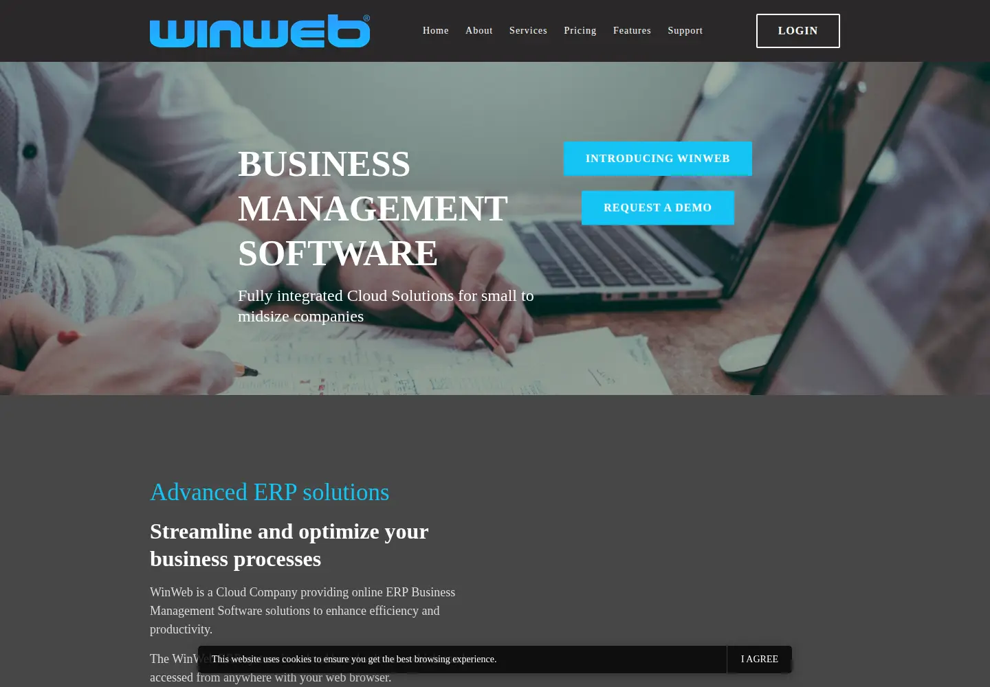 Screenshot of winweb.com