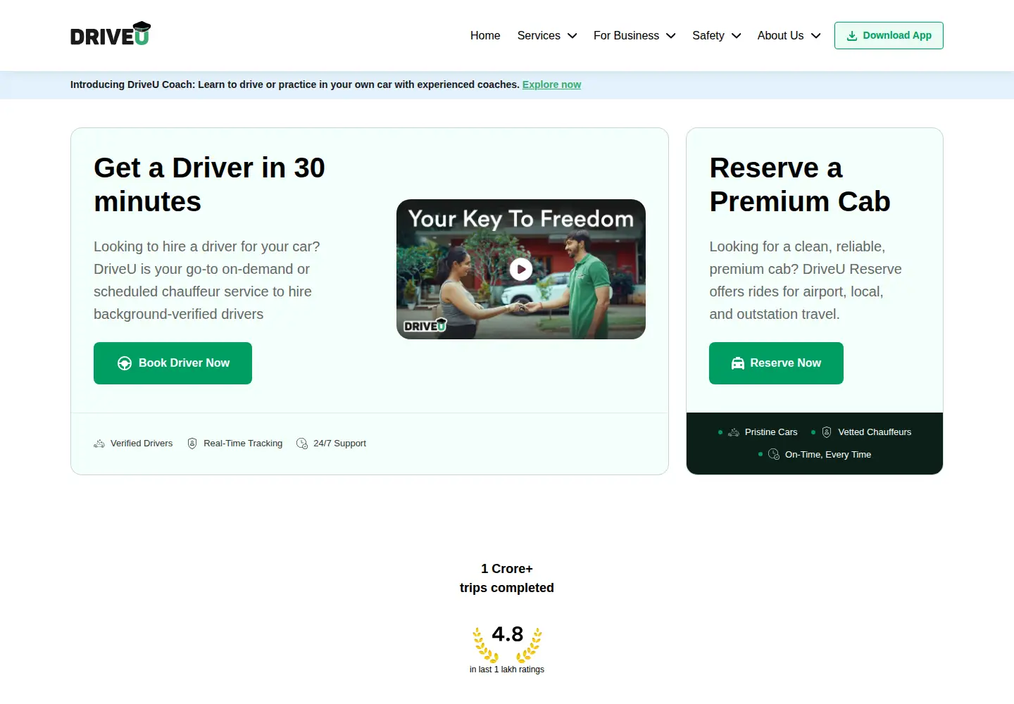 Screenshot of driveu.in