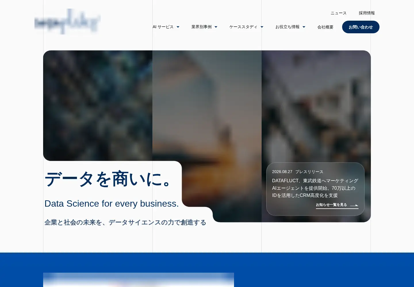 Screenshot of datafluct.com