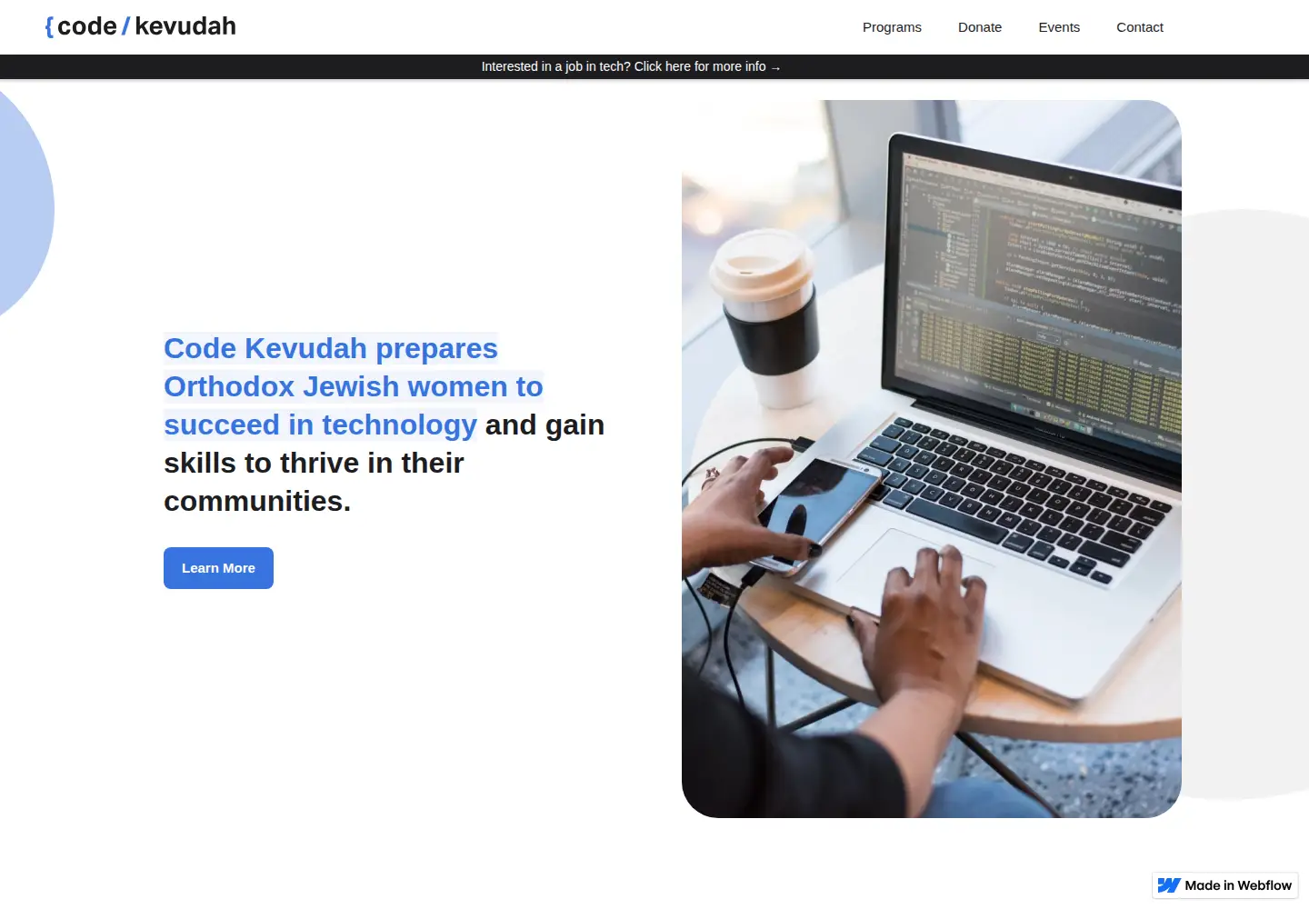 Screenshot of codekevudah.org