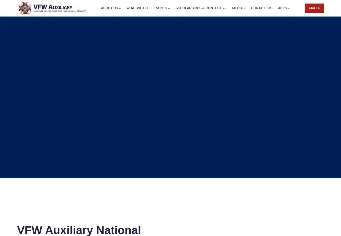 Screenshot of vfwauxiliary.org