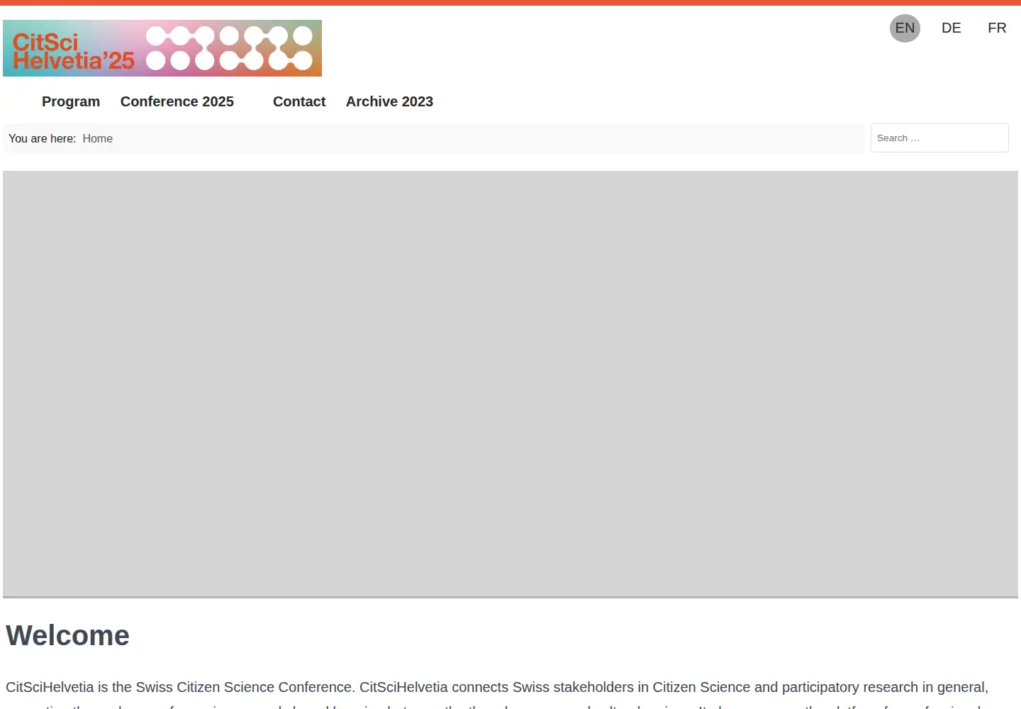 Screenshot of citscihelvetia.ch