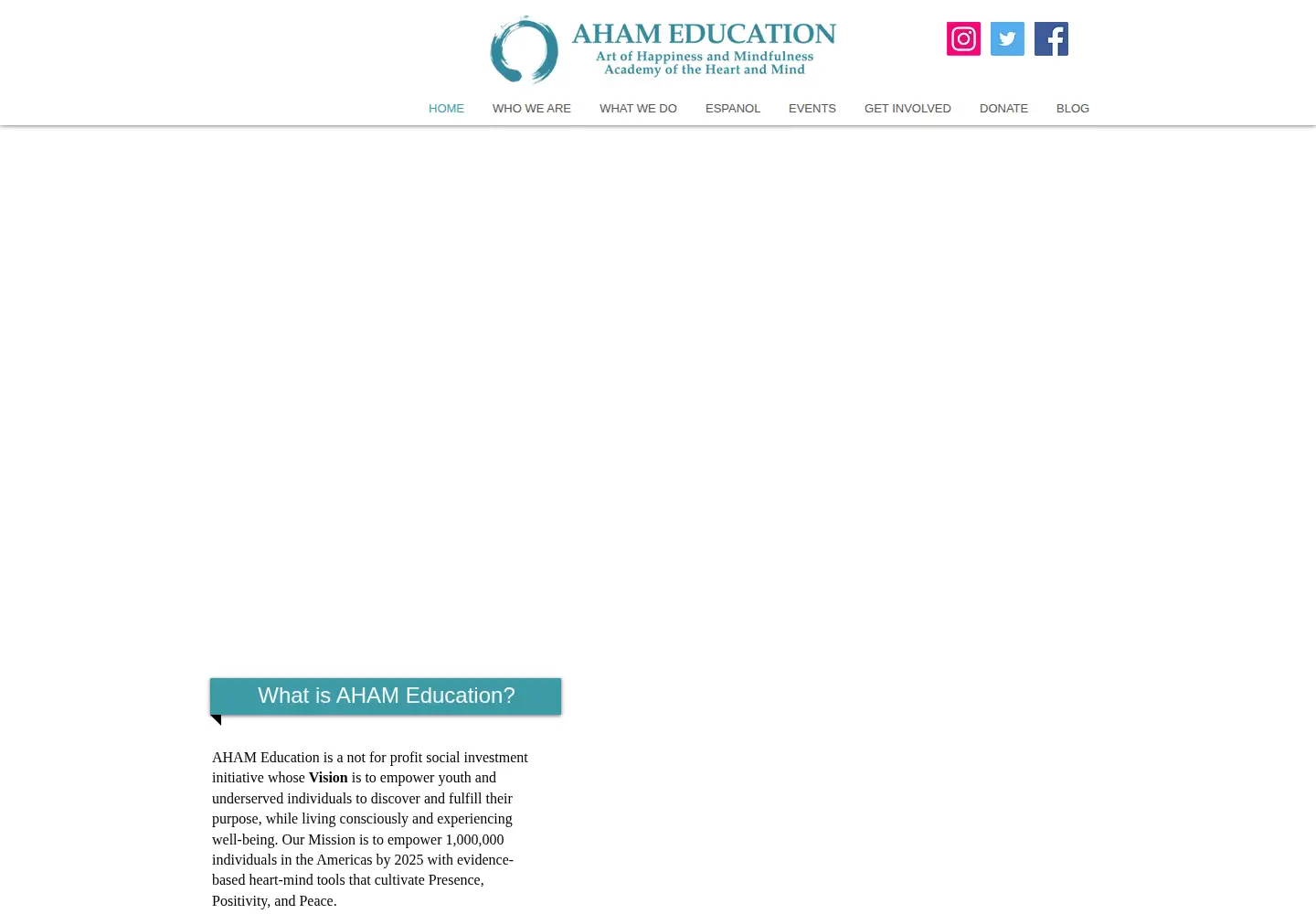 Screenshot of ahameducation.org