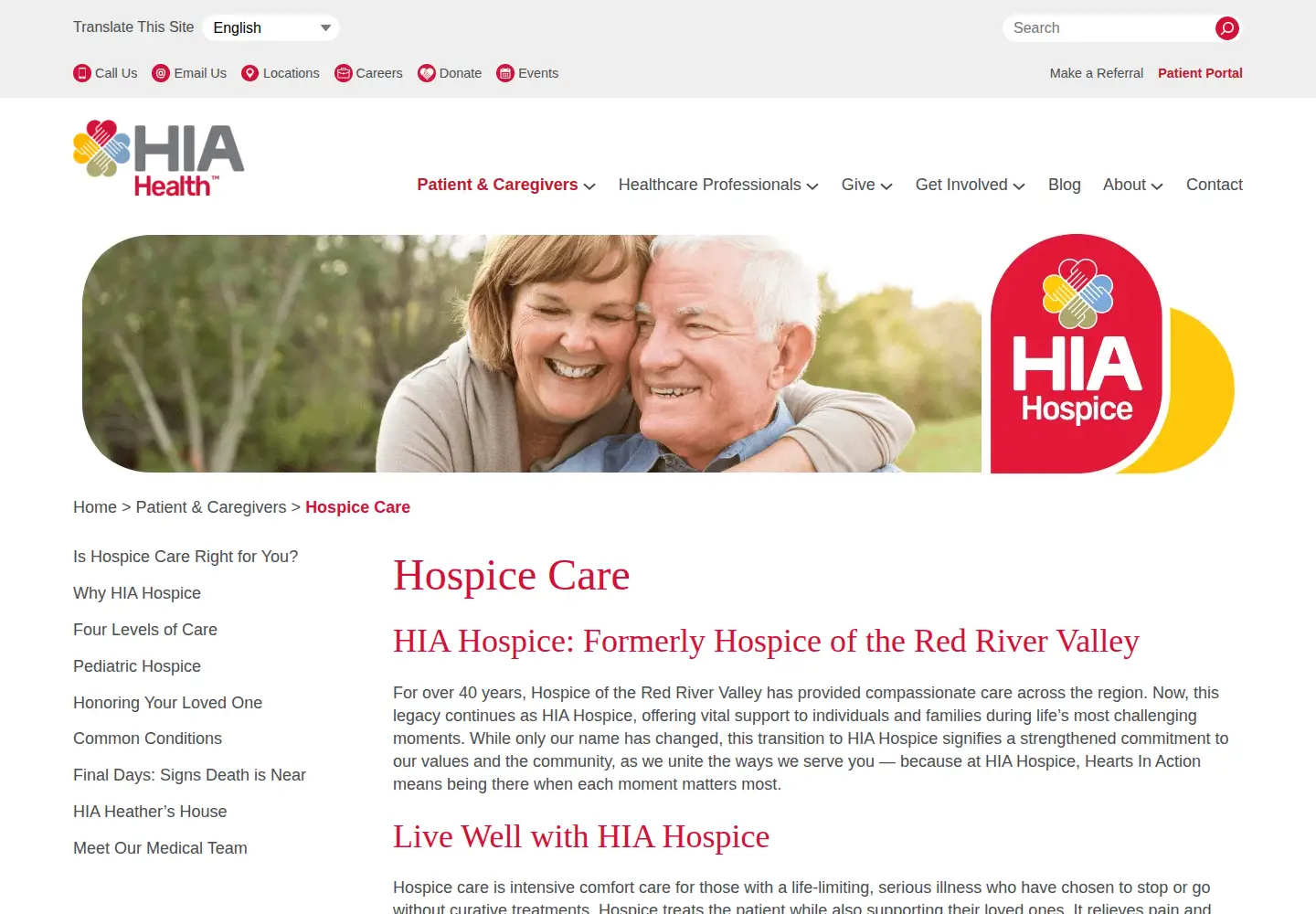 Screenshot of hrrv.org
