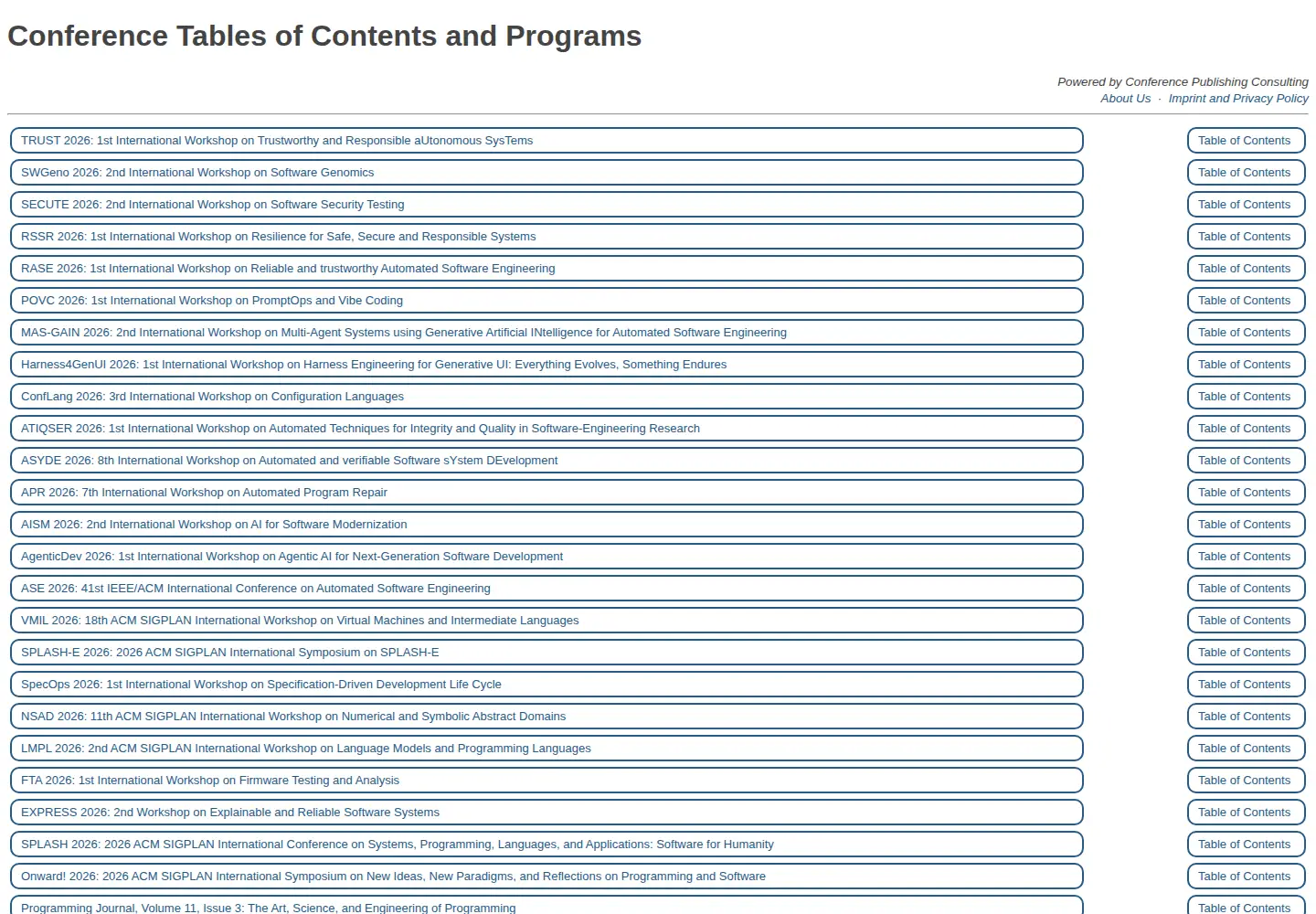 Screenshot of conference-publishing.com