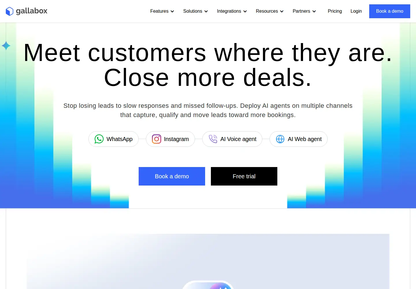 Screenshot of gallabox.com