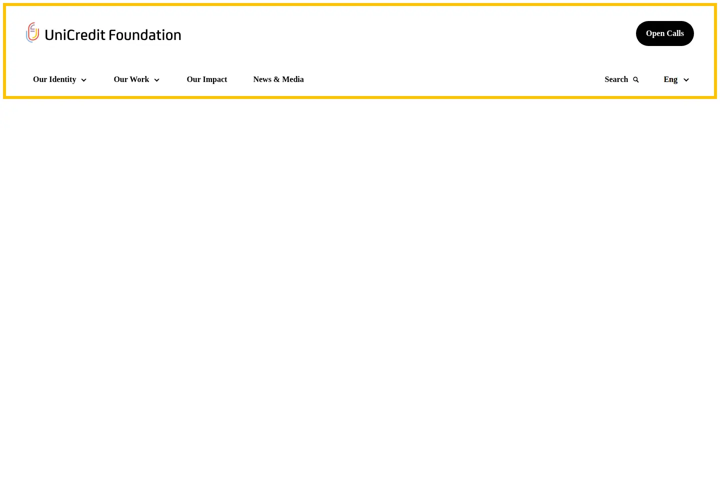 Screenshot of unicreditfoundation.org