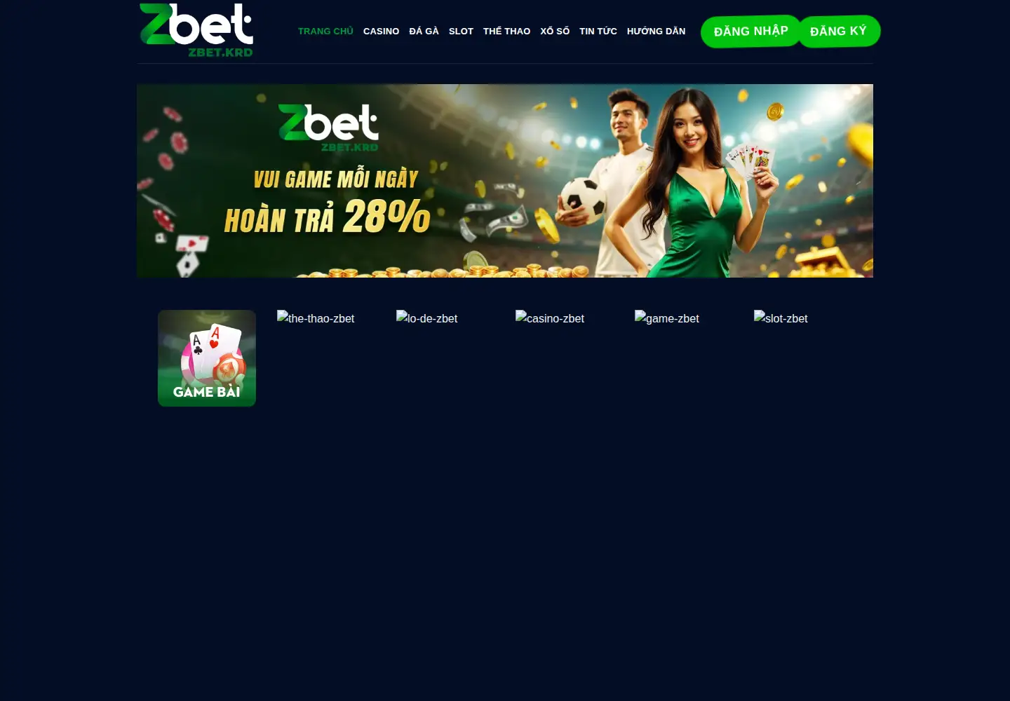 Screenshot of zbet.krd