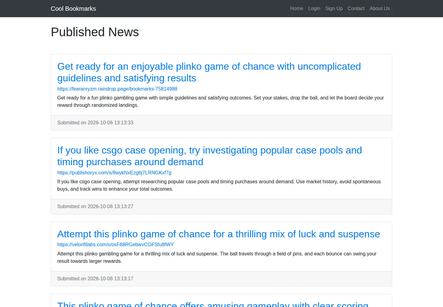 Screenshot of cool-bookmarks.win