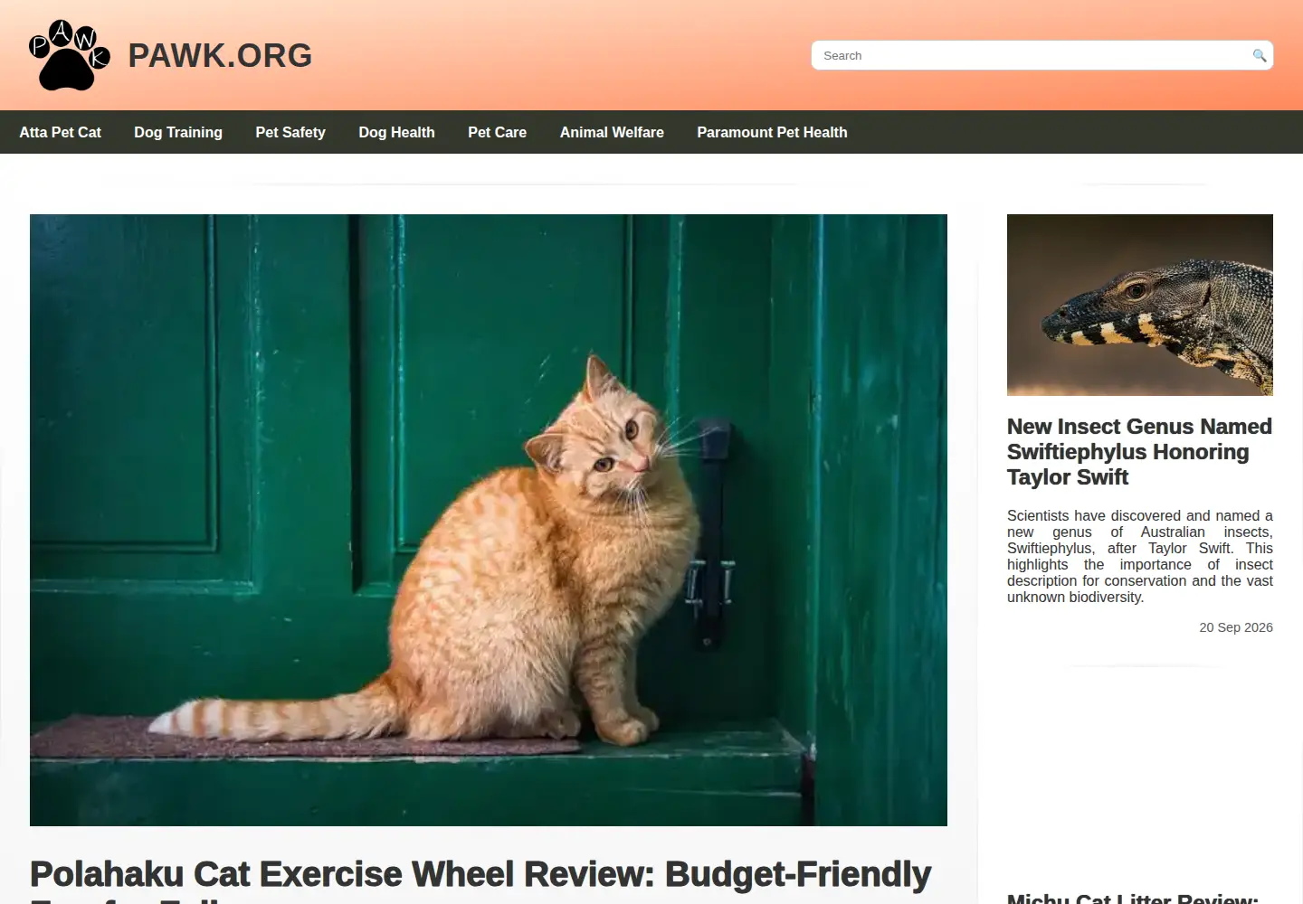 Screenshot of pawk.org
