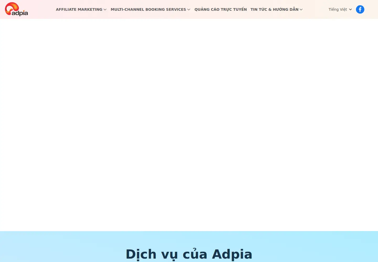 Screenshot of adpia.vn