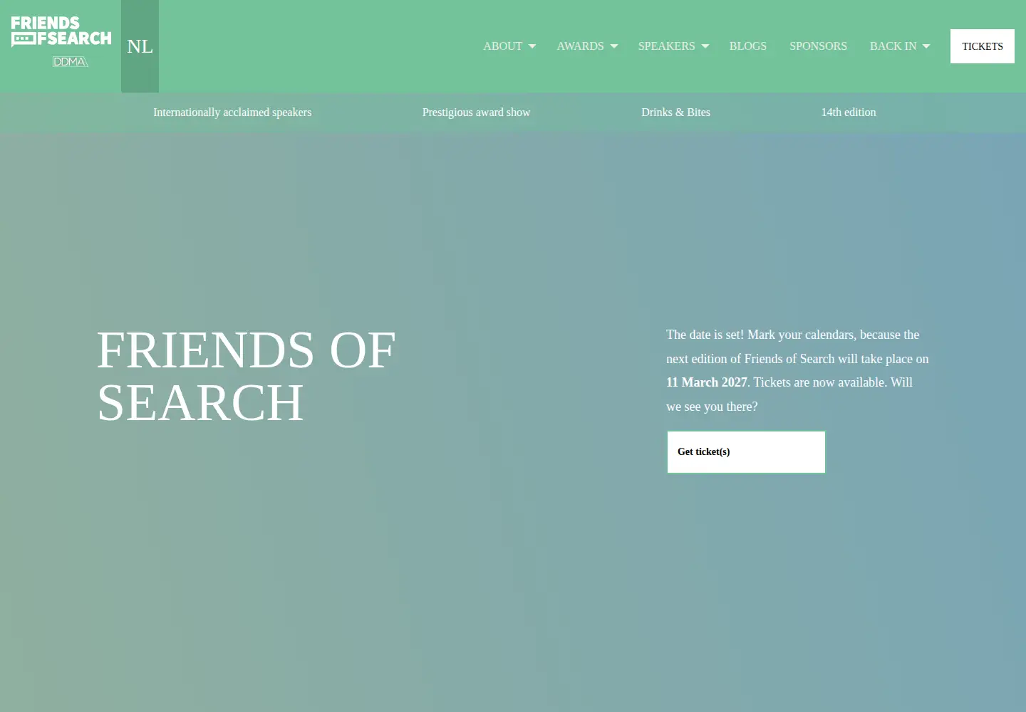 Screenshot of friendsofsearch.com