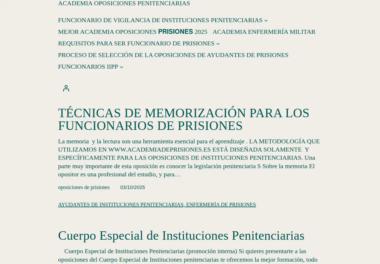 Captured homepage of forlider.es in the current scan