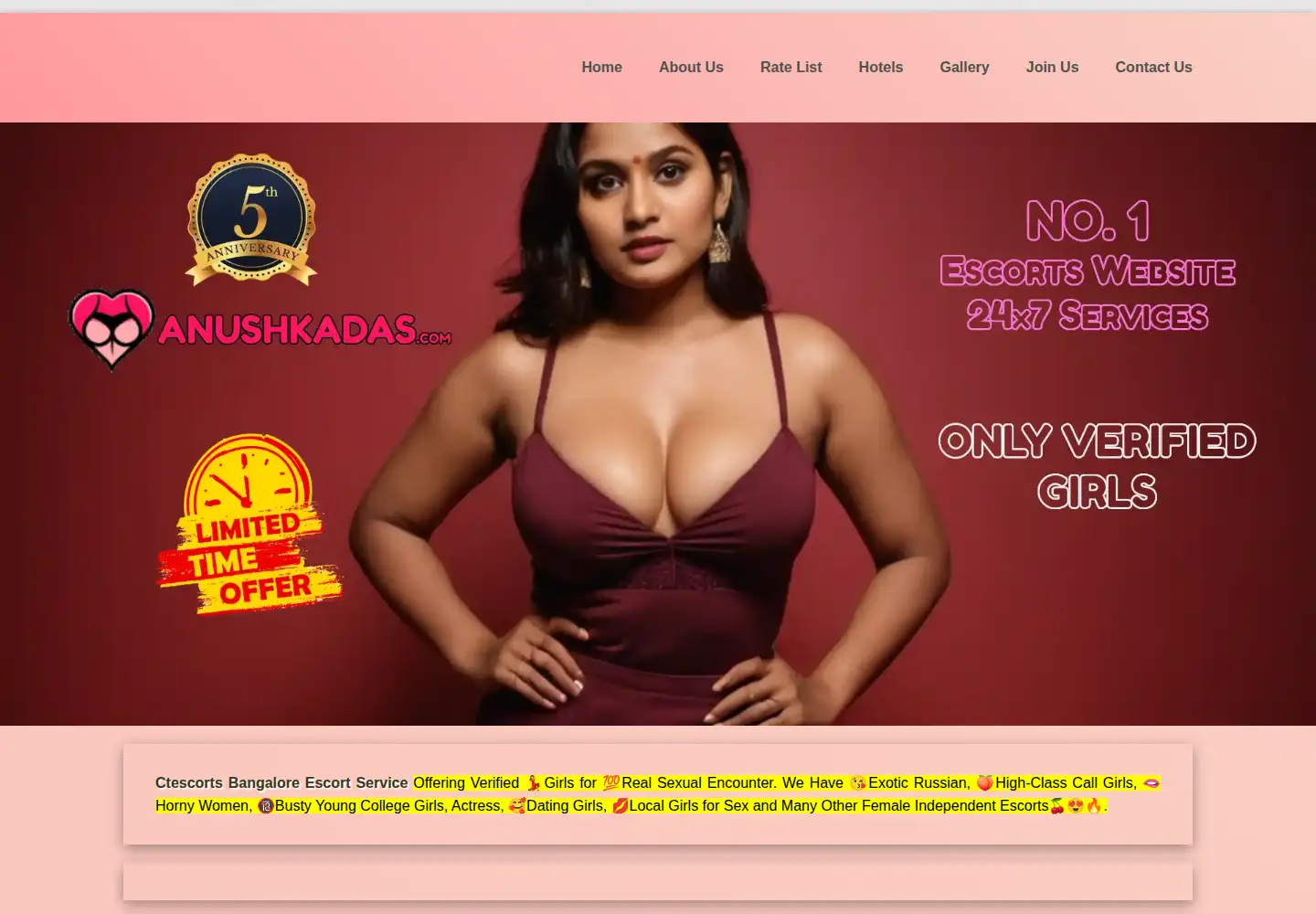 Screenshot of ctescorts.in