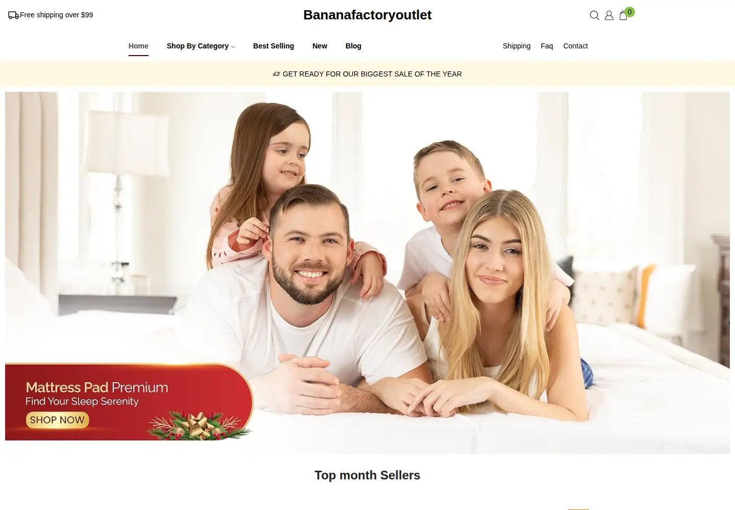 Screenshot of bananafactoryoutlet.org