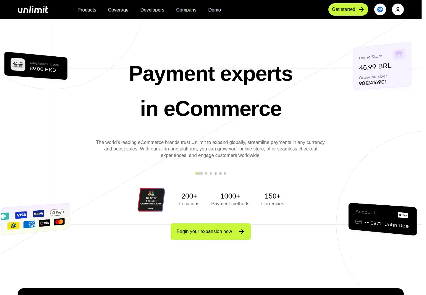 Screenshot of unlimint.com