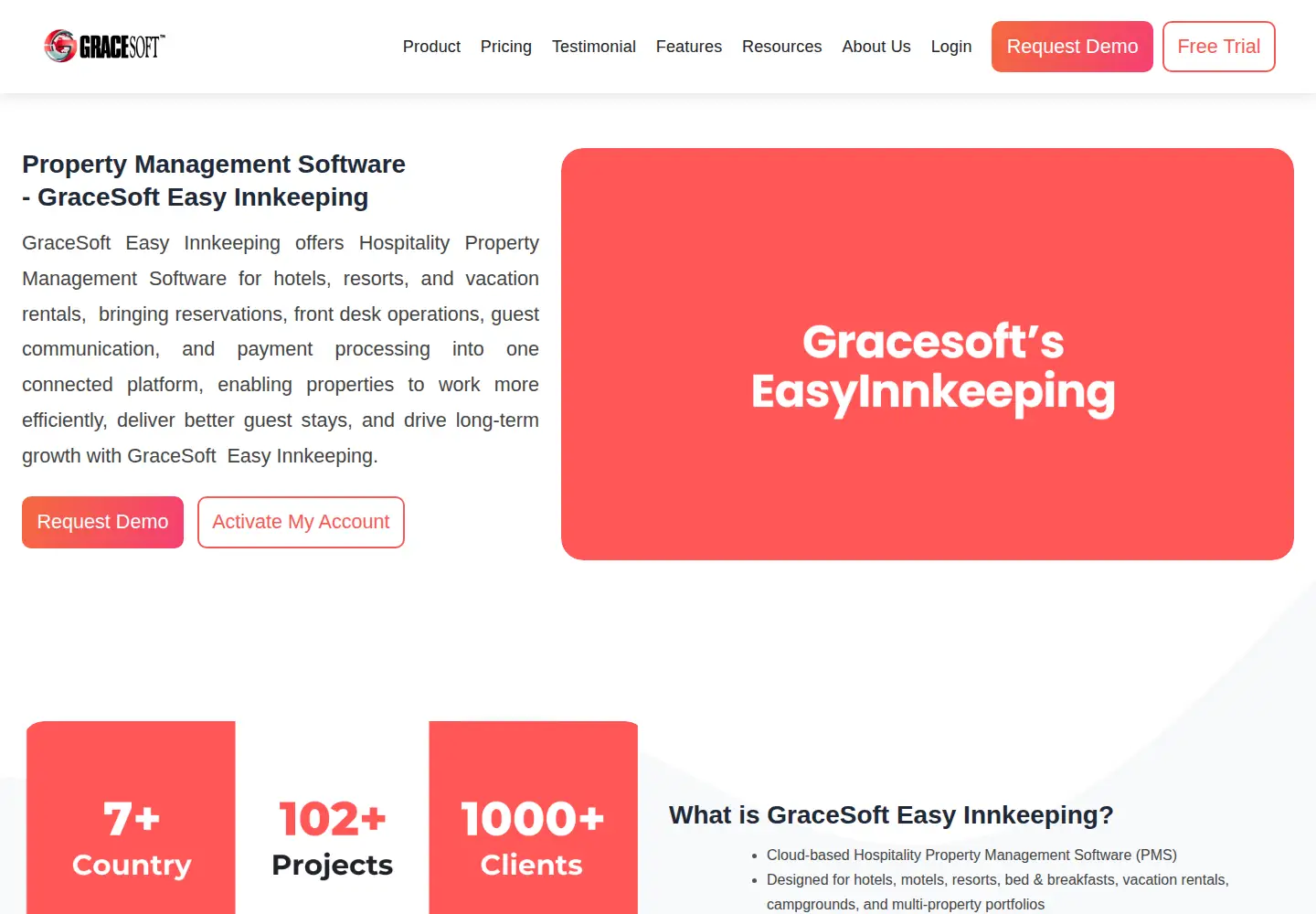 Captured homepage of gracesoft.com in the current scan