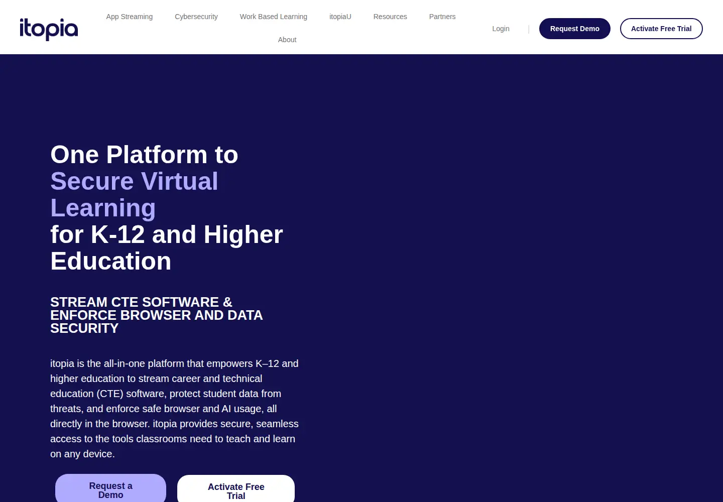 Screenshot of itopia.com